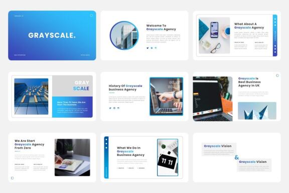 Grayscale - Multipurpose Business Google Slides Template