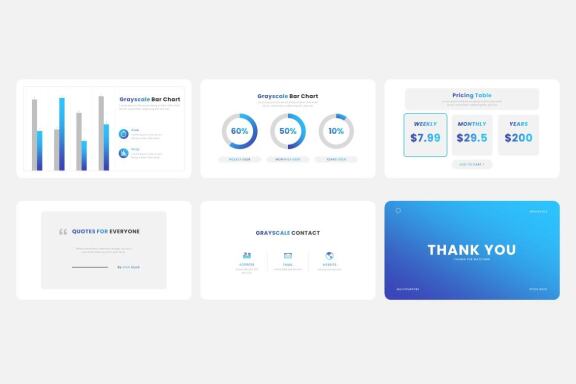 Grayscale - Multipurpose Business Google Slides Template