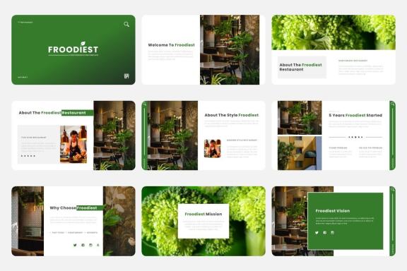 FROODIEST - Food & Culinary PowerPoint Template