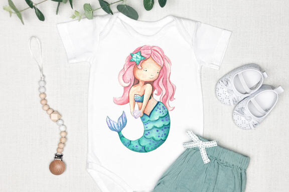 Undersea world. Mermaid scene creator