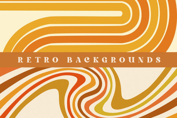 Sunset Retro Retro Digital Papers