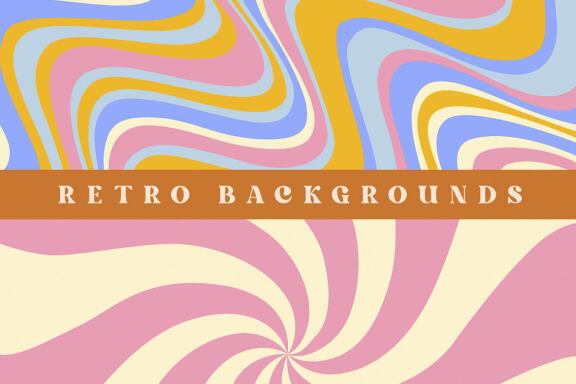 Sunset Retro Retro Digital Papers