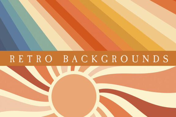 20 Groovy Boho Retro Textures