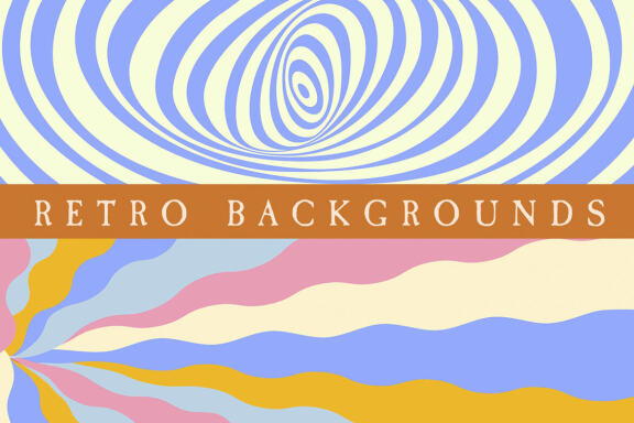 20 Groovy Boho Retro Textures