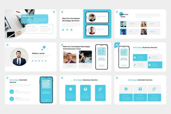 MockApps - FREE Mobile App & SAAS Keynote Template