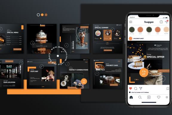 MARGUERITE COFFEE AND BAKERY - instagram template post