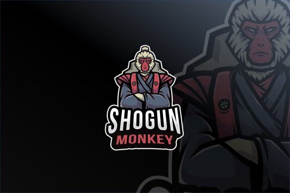 Shogun Monkey Logo Template