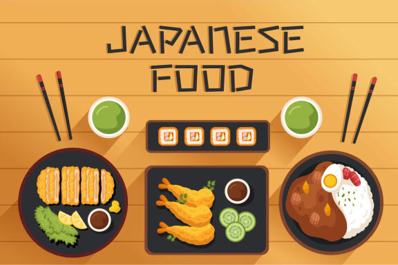 15 Japanese Food Illustration