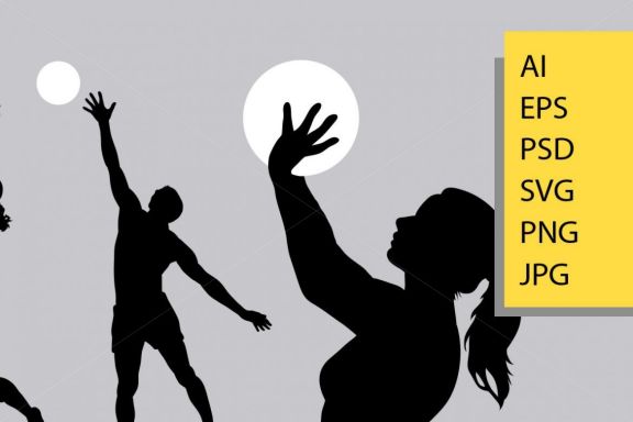 Volleyball silhouette