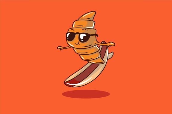 Croissant to surf