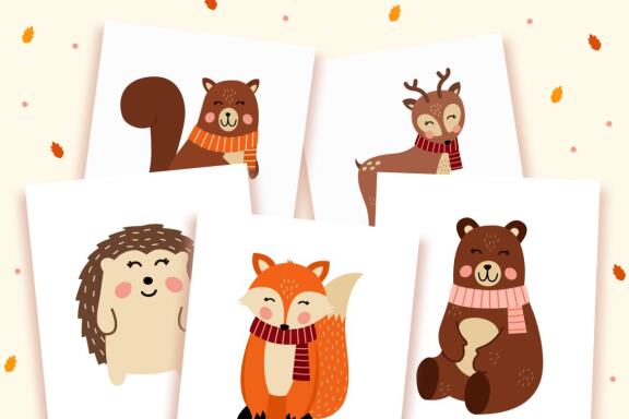 Autumn Animal Clip Art