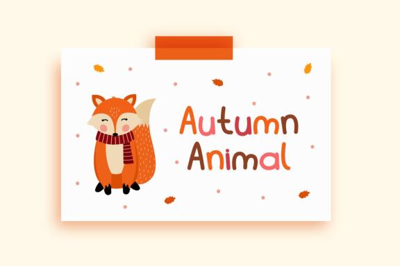 Autumn Animal Clip Art