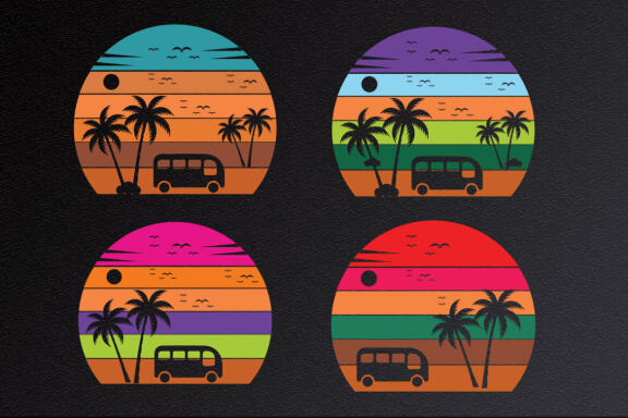 Vintage Sunset T shirt