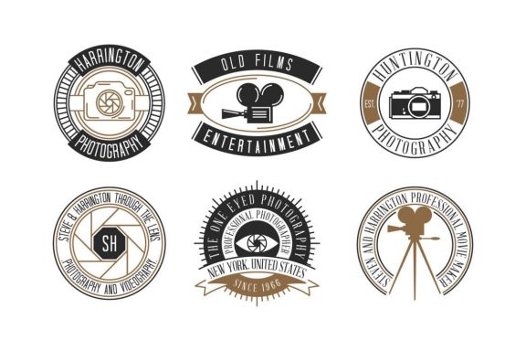 Set of Photography & Vidoegraphy Logos and Badges
