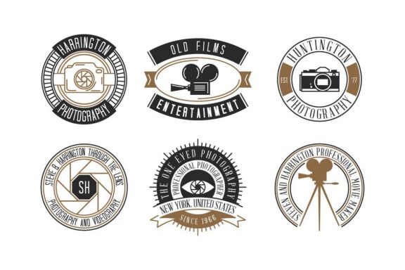 Set of Photography & Vidoegraphy Logos and Badges
