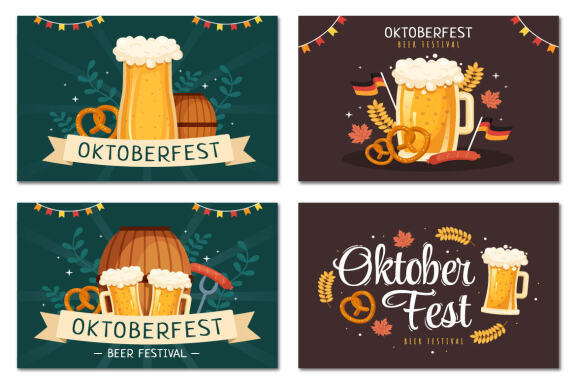 15 Oktoberfest Beer Festival Illustration