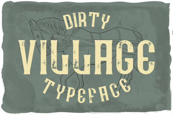Village font + 10 bonus designs