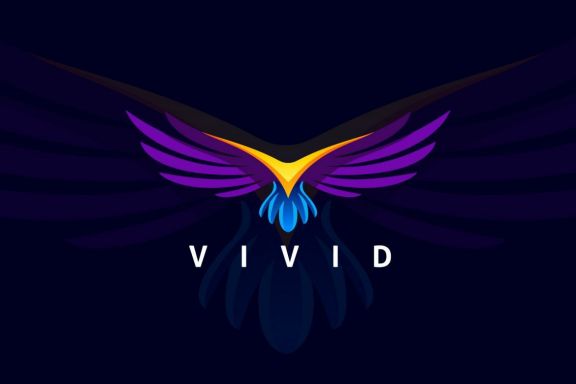 Flying Modern Bird Logo