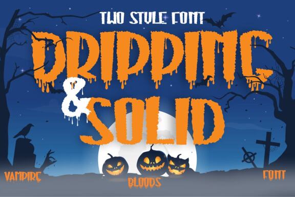 Vampire Bloods - Halloween Font