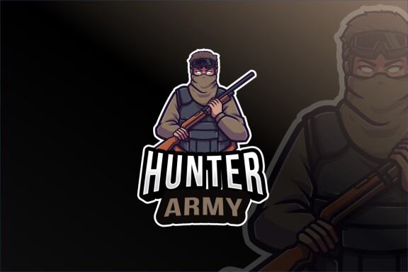Hunter Army Logo Template