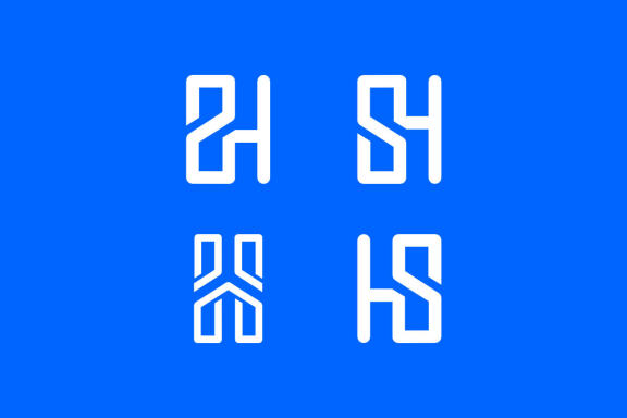 SH Monogram - Free Logo Shapes