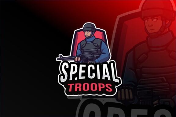 Special Troops Logo Template