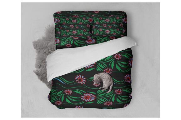 Folk Flowers Pattern Floral Print Ethnic Art