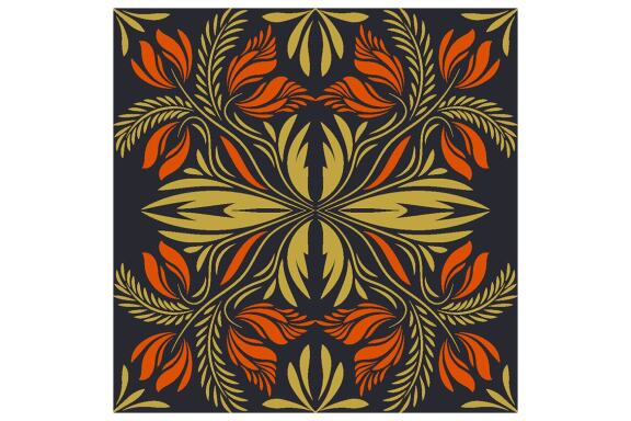 Folk Flowers Pattern Floral Print Ethnic Art