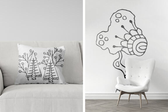 Wonderful Trees Vector Illustrations