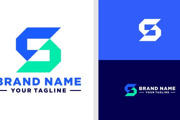 LETTER S LOGO TECHNOLOGY MODERN EDITABLE