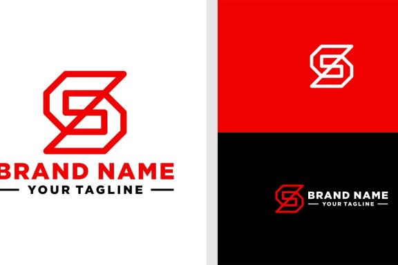 LETTER S LOGO TECHNOLOGY MODERN LINE EDITABLE