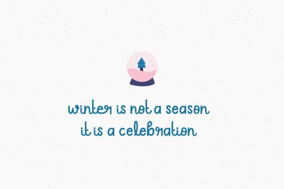 Winter Moodboard | Handwritten Font