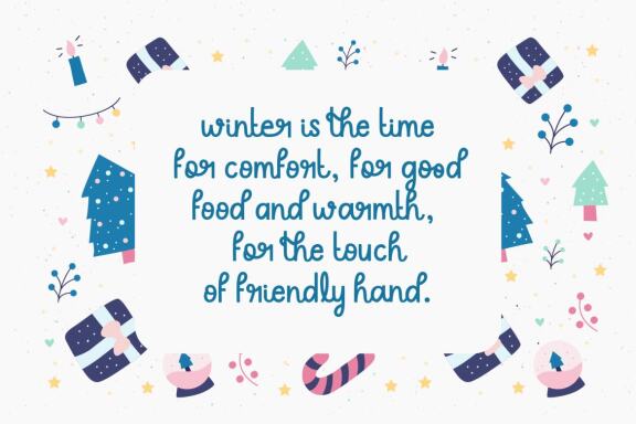 Winter Moodboard | Handwritten Font