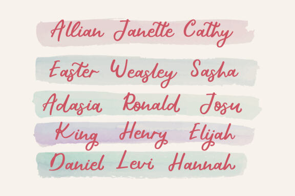 Bethyna | Script Font
