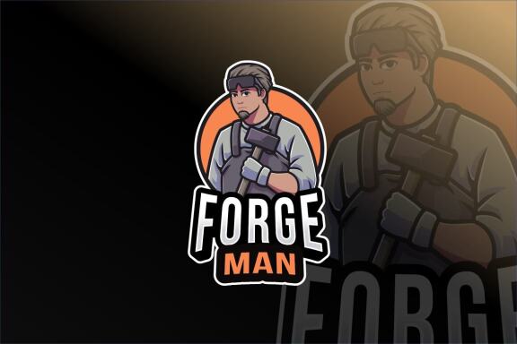Forge Man Logo Template