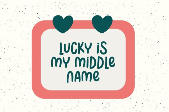 Lucky You | Handwritten Font