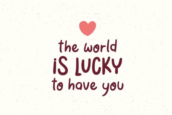 Lucky You | Handwritten Font