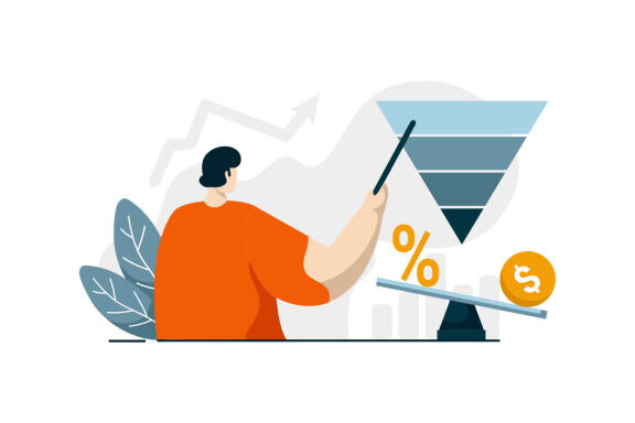 Interest Loan Calculator icon flat Illustration for business finance loan