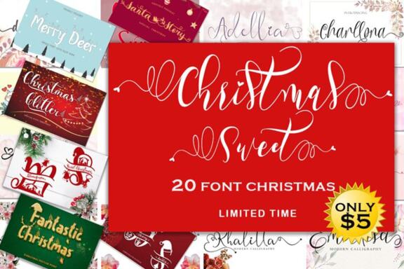 Christmas Sweet - 20 Fonts