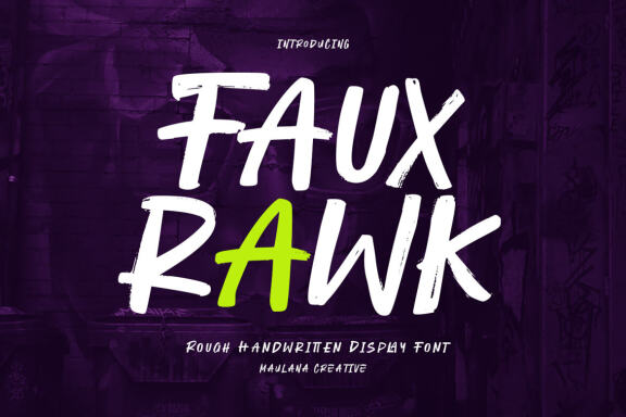 Fauxrawk Handwritten Display Font