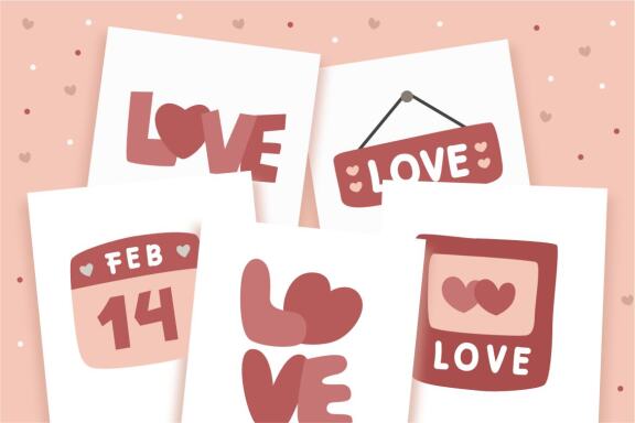 Love Lettering Clip Art