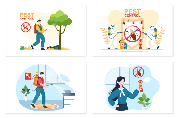 10 Pest Control Service Illustration