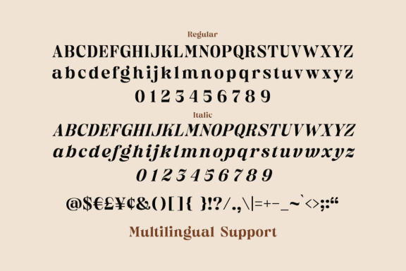 Classical Diary - Serif Font