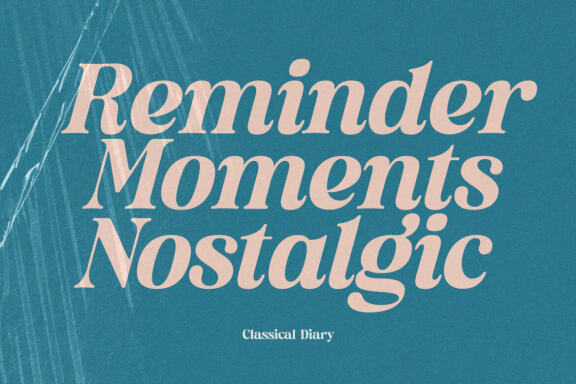 Classical Diary - Serif Font