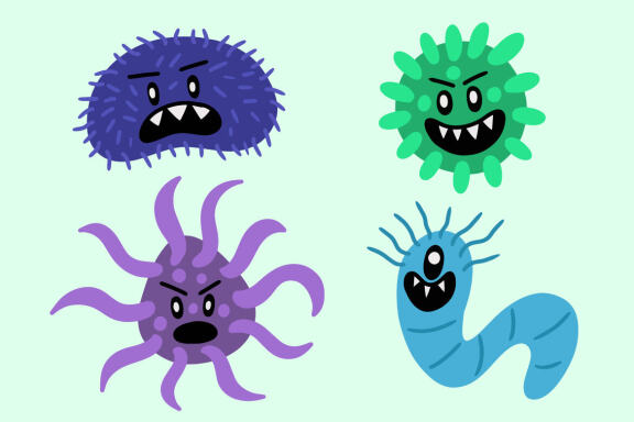 20 Set Bundle Germs, Bacteria, Virus, Monsters, Microbe, Diseases, Hygiene, Pandemic