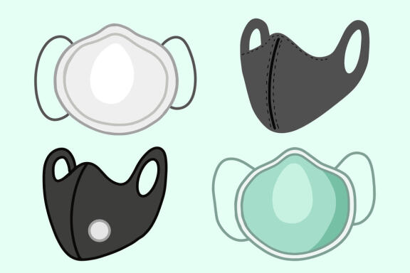 20 Set Bundle Medical Face Mask Masker Hospital nurse doctor Doodle Clip Art