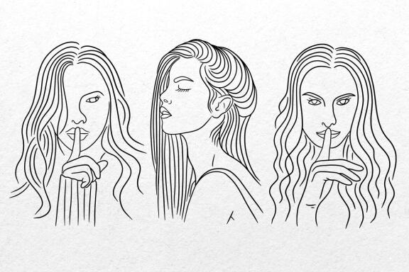 15 Set Bundle Women Beauty Close Up Face Pose Line Art Beautiful Girl Clipart