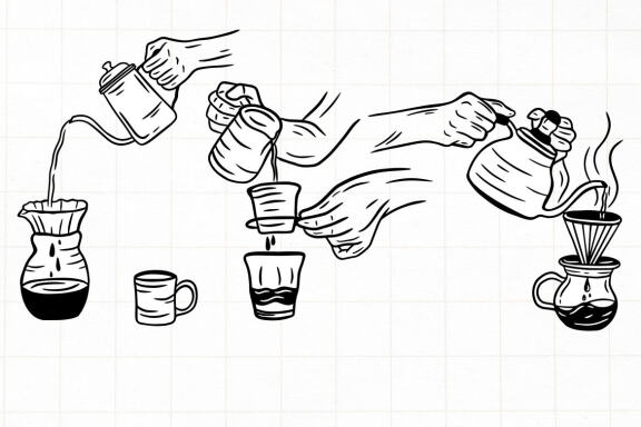 15 Set Bundle Hand Holding Coffee Shop beverage drink cup Line Art Hand Drawn Clipart