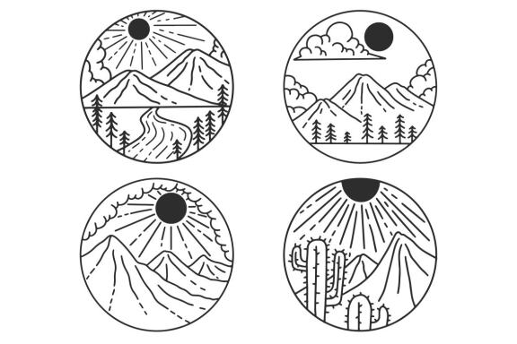 20 Collection Adventure Badges logo Camping mountain explorer expeditions outdoor