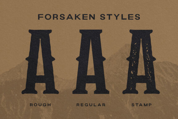 Forsaken - Display Font